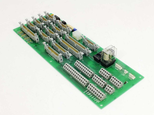 FSI 290157-200 wash station PCB board Rev C angled front view showing full board layout with ribbon connectors and terminal blocks