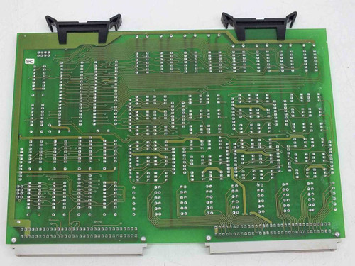 Netstal POI 110.240.5428 PCB board – solder/bottom side showing trace layout and dual edge connectors