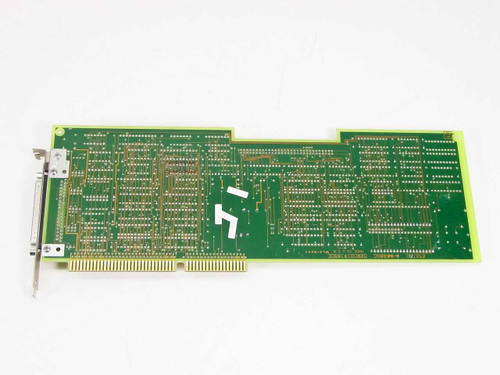 Wang 8987-0 Ricoh Scanner Controller Card — solder-side (bottom) view showing full PCB trace layout and DB25 connector bracket