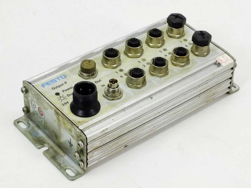 Festo CP-A08-M12-5POL 8-Port Output Module for Solenoid Valve Systems