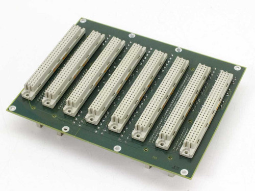 Netstal MSY3 110.240.9409C extension board – top view showing seven multi-pin expansion slot connectors on reverse side