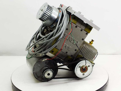 Sankyo Sandex P65 Parallel Indexing Drive – left side view showing SANDEX P65 label on housing and timing belt pulleys