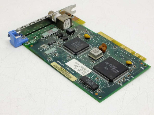 IBM 33G5395 MCA 3270 Emulation Adapter – reverse angled top view showing Texas Instruments controller IC and board label with part number