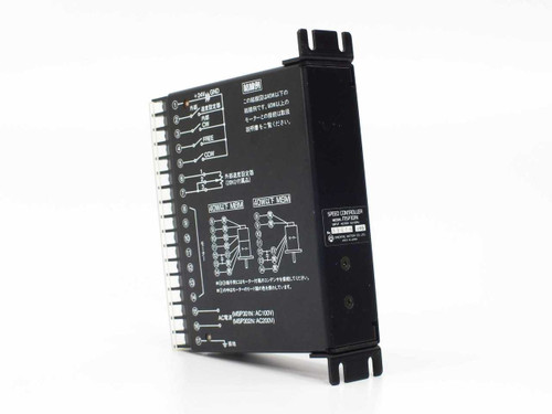 Oriental Motor MSP301N Speed Controller – rear/side view showing Japanese wiring diagram and connection labels