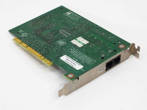US Robotics 3CP2977-OEM-50 56K PCI modem card – reverse side of PCB showing solder points and product label