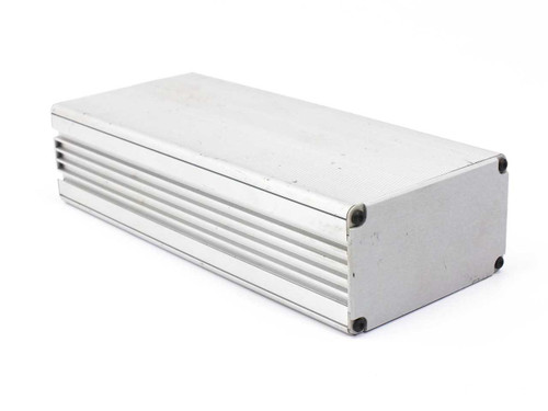 Motorola S22B7A RF module — top/rear view of finned aluminum enclosure showing plain top surface and rubber feet