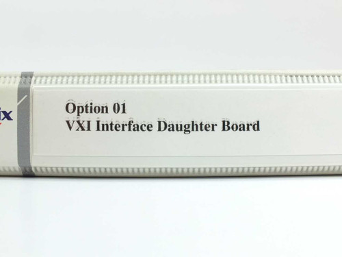 Tektronix Option 01 VXI Interface Daughter Board User Manual – spine label showing Option 01 VXI Interface Daughter Board title