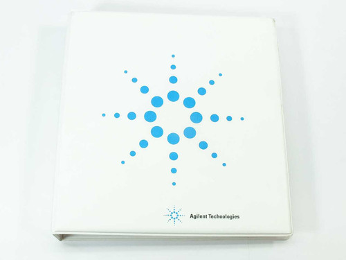 HP Agilent E1406A Command Module User's Manual front cover in white Agilent Technologies binder