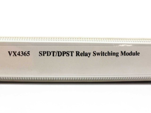 Tektronix VX4365 SPDT/DPST Relay Switching Module label on manual spine
