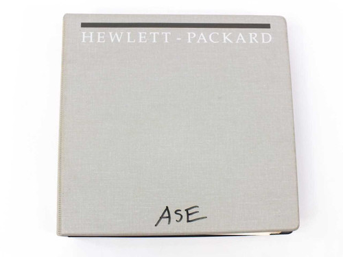 HP 54501A Digitizing Oscilloscope Programming Reference Manual – Hewlett-Packard gray ring binder cover with handwritten label AsE