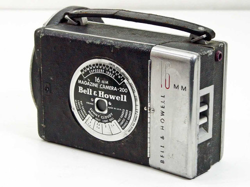 Bell & Howell Model 200 16mm Magazine Turet Camera 8~64 FPS - No Lenses - As Is