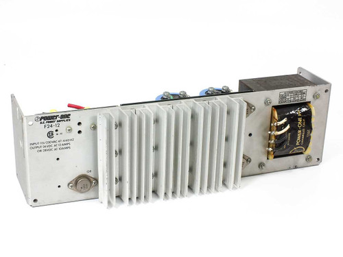 Power-One F24-12 DC Power Supply – front and side view showing heatsink fins and label