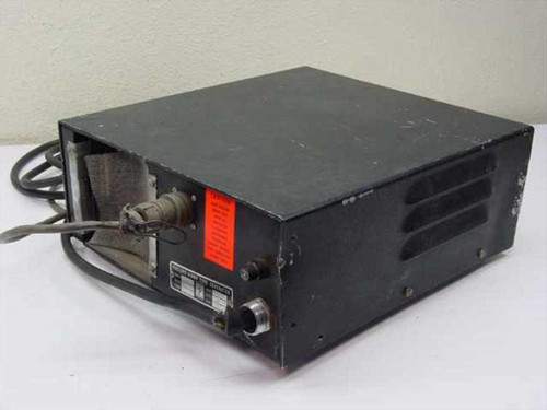 Phillips Vibra-Sone G-625 Ultrasonic Generator rear view showing multi-pin output connector, red tag, and rating plate