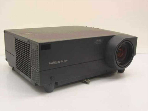 NEC MT820 MultiSync LCD Projector – left front three-quarter view showing lens and ventilation grille