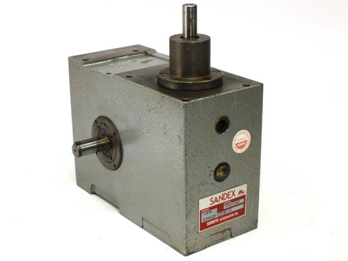 Sandex Sankyo 10FN R3952R-S3VW1/X Oscillating Parts Handler – front and left side view showing top output shaft and side flange