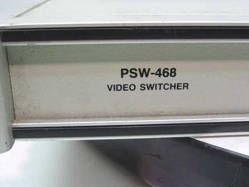 Lenco PSW-468 Video Switcher – close-up of front panel label reading PSW-468 VIDEO SWITCHER