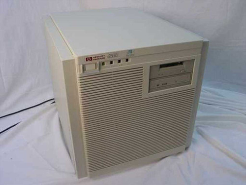HP 9000 800/G40 PA-RISC server tower front view showing DCLZ tape drive and CD-ROM drive bays