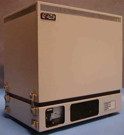 Octel Aspen Branch XP Voice Processing System – front-right three-quarter view showing beige tower enclosure with Co-Tel badge and component label on lower right