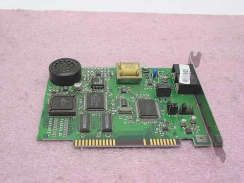 US Robotics Sportster 33600 00084003 PCI modem — angled top view showing main controller ICs, PCI edge connector, and onboard speaker