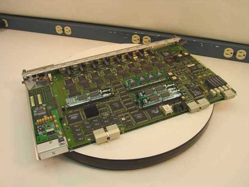 Bay Networks 5525 TR Switch Host module rear-left view showing full PCB layout with ICs and memory chips