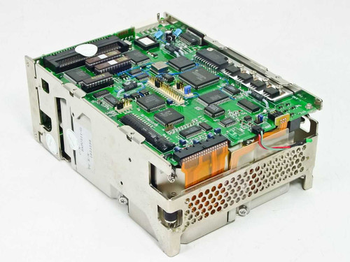 Fujitsu M2651SA 5.25-inch full-height SCSI hard drive — top angled view showing controller PCB with multiple ICs and ribbon cable connector