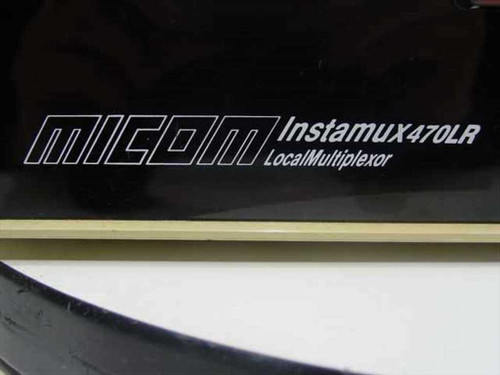 MICOM Instamux 470LR Local Multiplexor – close-up of front panel logo and model label