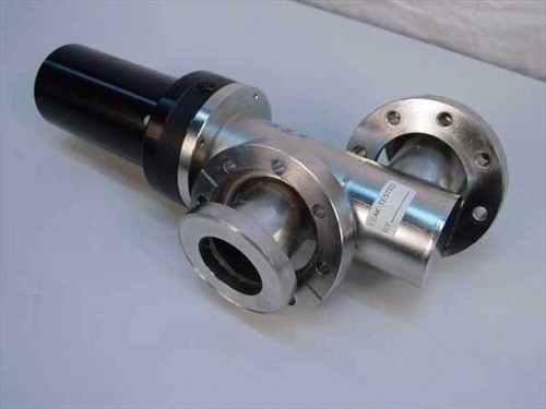 Torr Vacuum Products RBS-22A flow control valve – rear-right view showing NW40 flange faces and actuator body