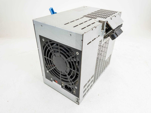 IBM API-2040 92F2637 288W Power Supply – three-quarter rear view showing IEC AC inlet and cooling fan