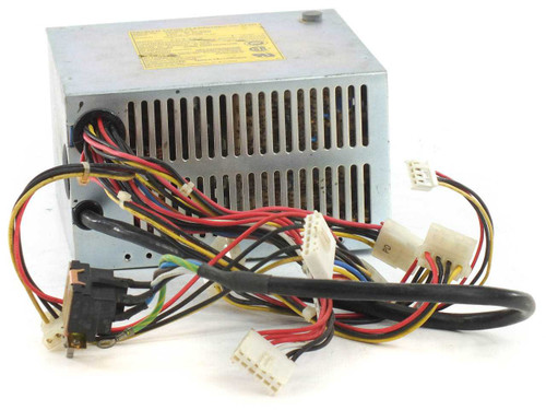 Lite-On PA-4181-2 AT power supply – rear/top view showing full cable harness with Molex peripheral connectors, AT motherboard connector, and cable power switch