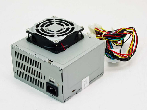 Astec ATX145-3485 145W ATX power supply – rear view showing AC inlet, ventilation slots, and cable harness