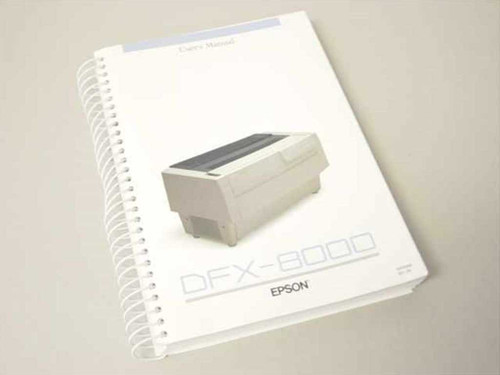 Epson 40000058 S01-03 User's Manual DFX8000 DFX-8000 Dot Matrix Printer