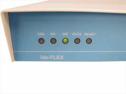 ida-FLEX 940003 front panel close-up showing CEN, IN1, IN2, DATA, and READY LED status indicators