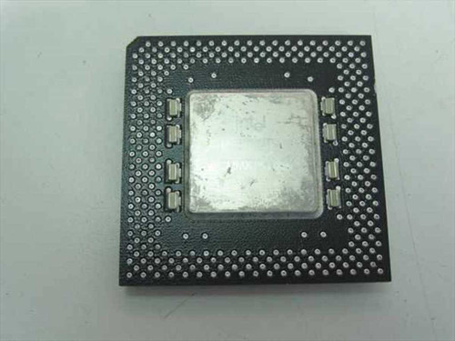 Intel Pentium MMX SY059 FV80503166 166MHz Socket 7 CPU — top view showing heatspreader and SPGA pin field