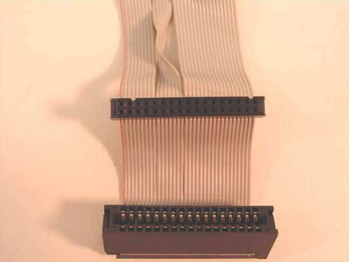 Vintage Ribbon Cable 1.44/5.25 Dual Floppy 34 Pin / Slot Edge Connector