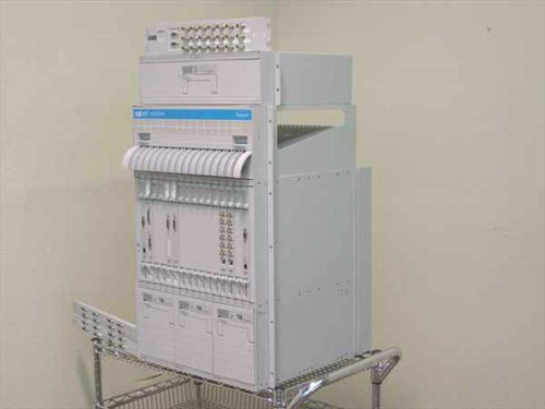 Nortel Passport 6480 multiservice edge switch system three-quarter right-side view showing full chassis depth