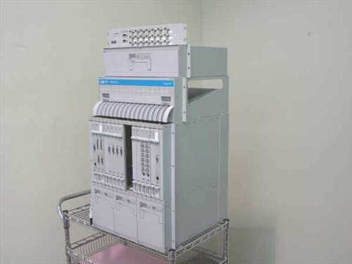 Nortel Passport 6480 full system side-angle view showing chassis depth and card slots populated