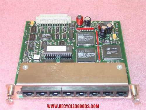 Extended Systems ESI-3281 PCB top view showing Extended Systems and Zilog ICs with edge connector