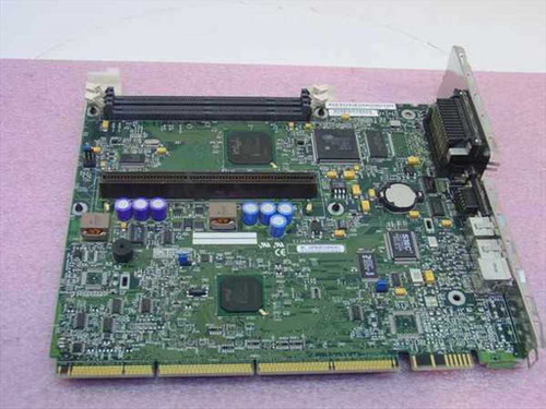 Intel AA688747-304 Pentium II Slot 1 motherboard — top view showing Slot 1 connector, PCI slots, DIMM sockets, and onboard chipset