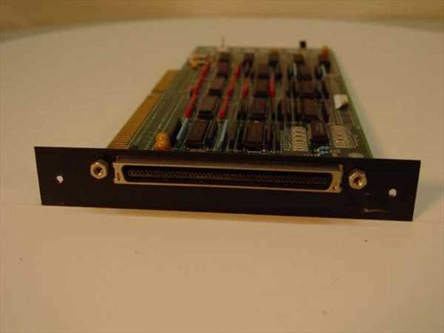EMC P.A.K. 6 Rev 1 EC1100 SCSI card — bracket end showing 50-pin Centronics-style SCSI connector on the rear bracket