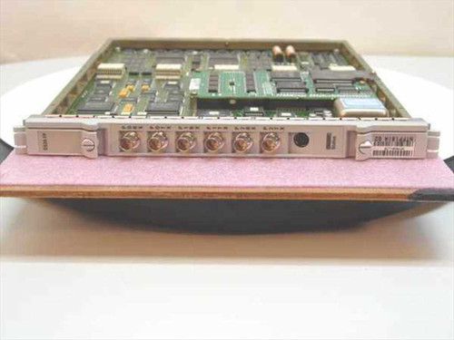 Nortel NTFP18IA DS3A FP Interface Card — side profile view showing faceplate with multiple BNC ports and card edge connector