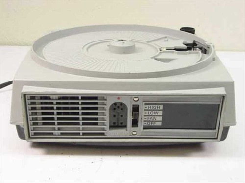 Kodak Ektagraphic B-2AR rear view showing ventilation grille and High/Low/Fan/Off switch panel