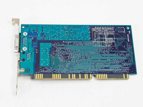 Madge Blue+ 16/4 ISA Token Ring Card 152-330-01 — rear/solder side of PCB showing trace layout and configuration table
