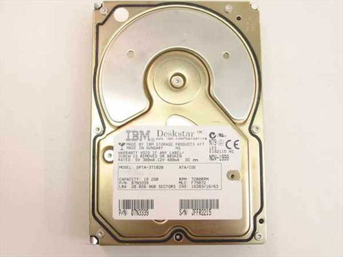 IBM 07N3339 10.2GB 3.5" IDE Hard Drive