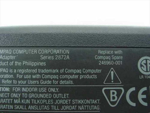 Compaq Armada 246960-001 4000 Series AC Adapter 18.75V 3.15A Barrel Plug