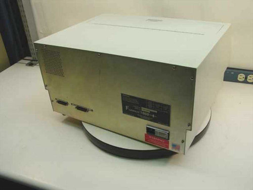 Dynatech Fluorolite 1000 Microplate Fluorometer – rear panel view showing parallel printer port and RS-232 V24 data port connectors