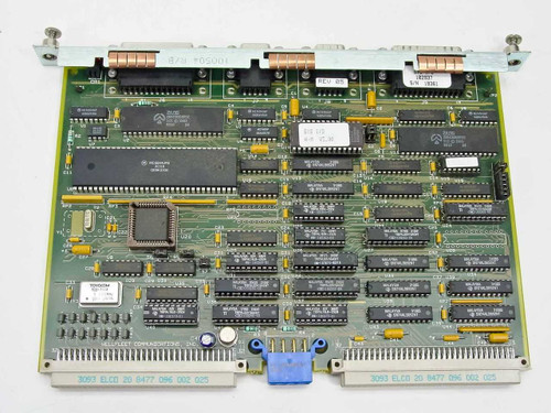 Bay Networks SYS I/O 5010 Controller Interface Card P102937R05 — top view showing populated PCB with ICs and edge connector