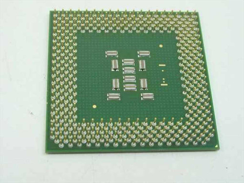 Intel Celeron SL48F Socket 370 CPU — bottom view showing gold FC-PGA pin array