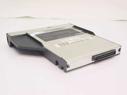 Dell 05C671 Floppy Disk Drive Module — rear angled view showing proprietary modular bay connector edge