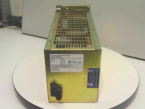 Nortel NTBP52BA-07 Passport DC Power Supply – rear view showing rating label, Nortel branding, AC inlet connector, and multi-pin output connector