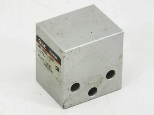 SMC MY1H25G-300H-Z73L cylinder – front-left angled view showing SMC label with model number and orange stripe